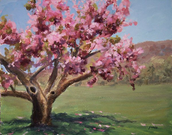 cherry blossom japan painting. Painting will be beautifully